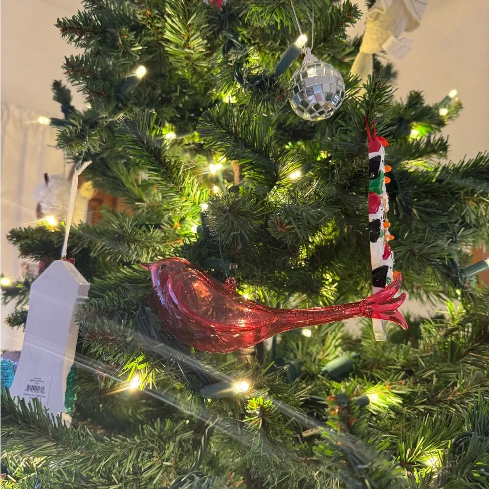 Tiffany and Co Hand Blown Glass Bird Ornament